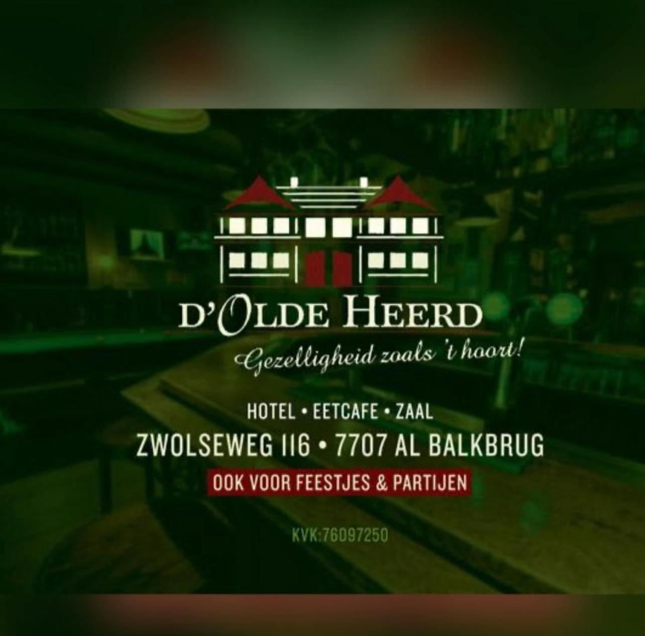 Hotel-Eetcafe D'Olde Heerd Balkbrug Exterior photo